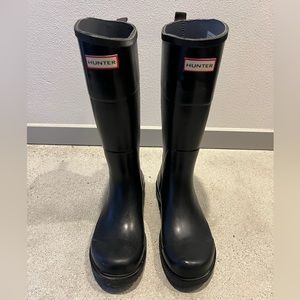 Men’s size 7 /Women’s size 9 HUNTER for TARGET black rain boots